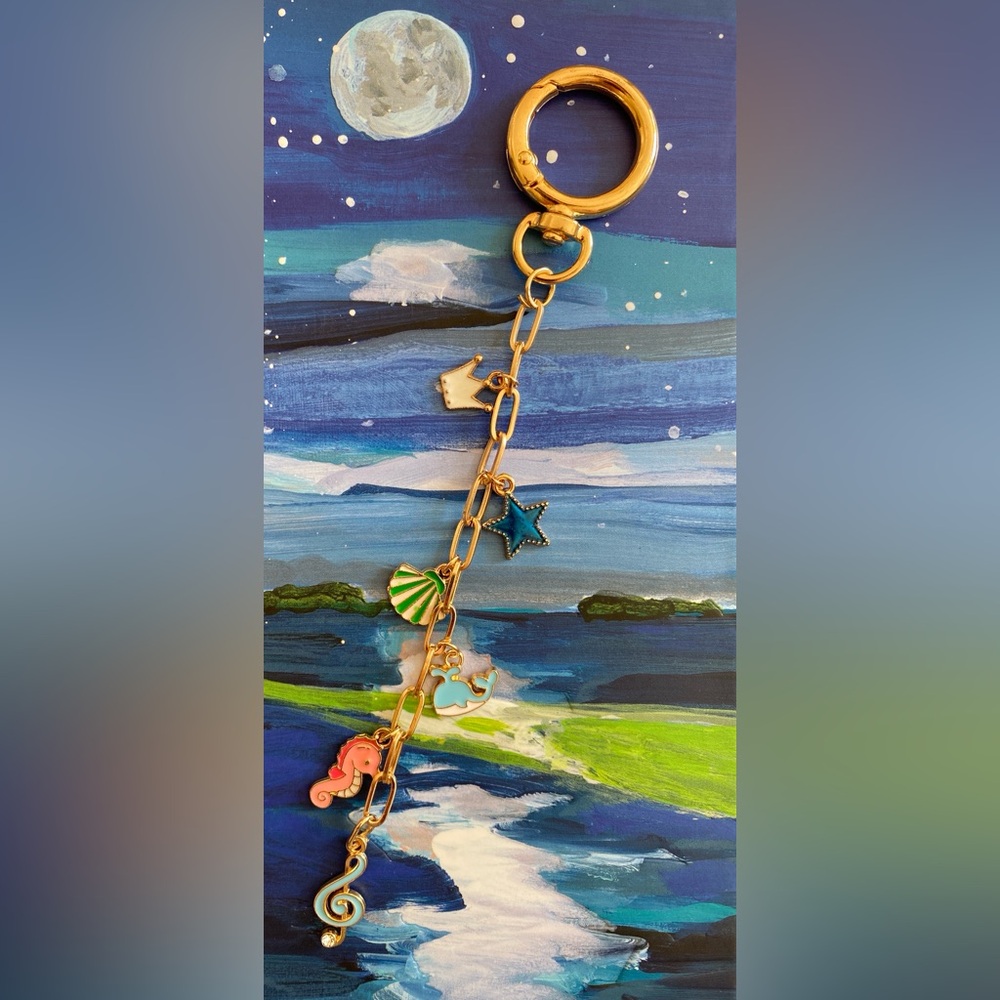 Ocean Keychain - Handcrafted